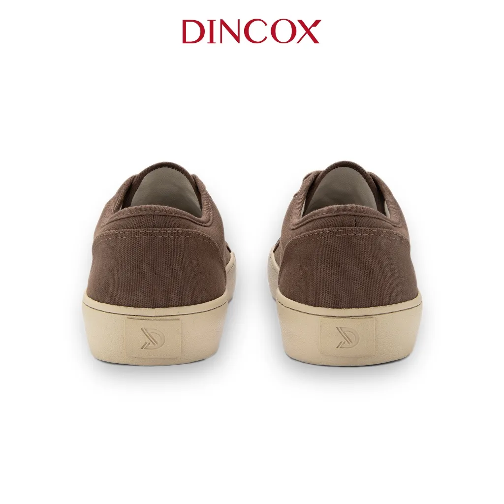 Ảnh Giày Sneaker Vải Canvas Nam Nữ E18 Chocolate Dincox 4
