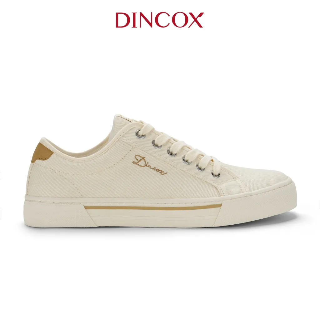 Ảnh Giày Sneaker Vải Canvas Nam Nữ E12 Cream Thời Trang Dincox 2