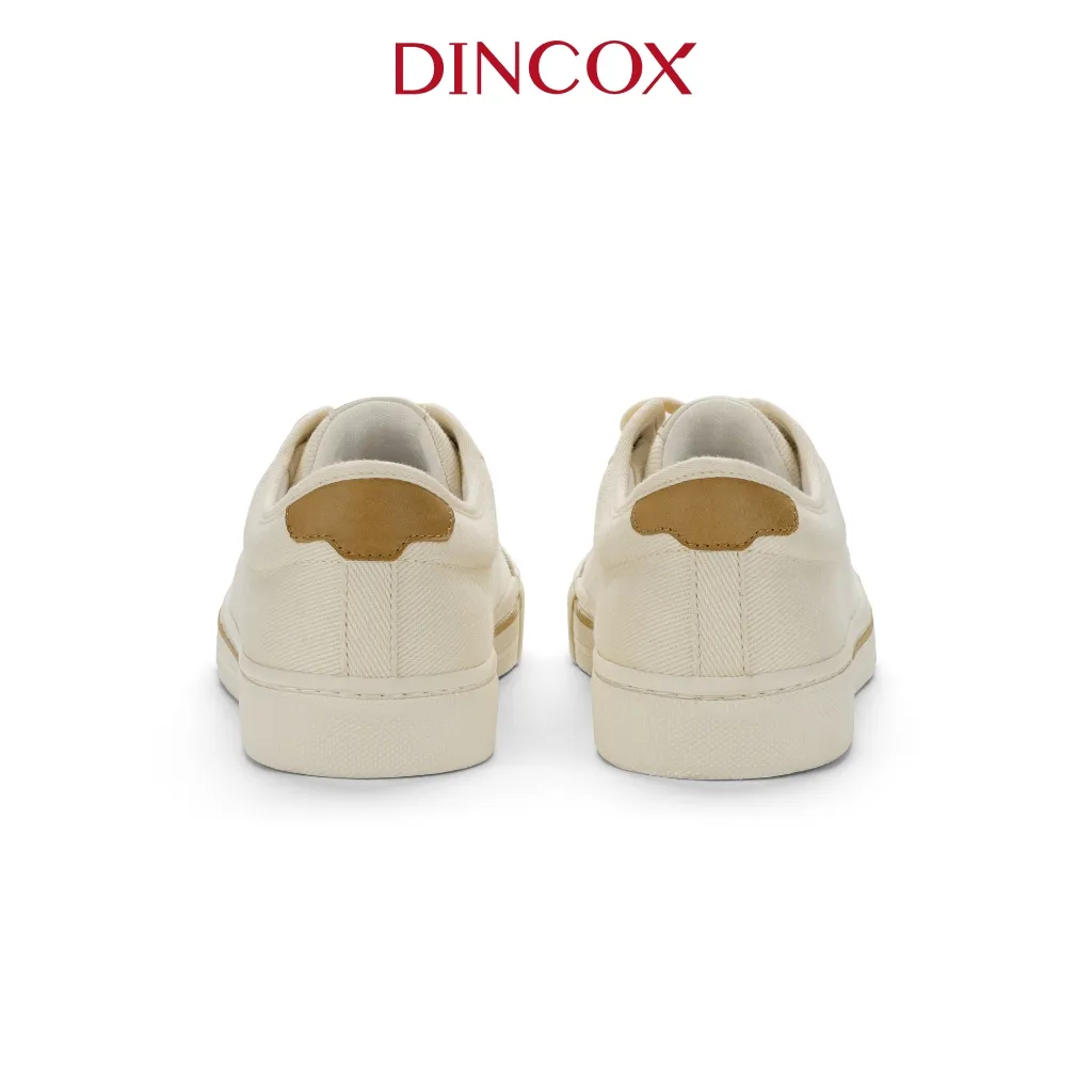 Ảnh Giày Sneaker Vải Canvas Nam Nữ E12 Cream Thời Trang Dincox 4