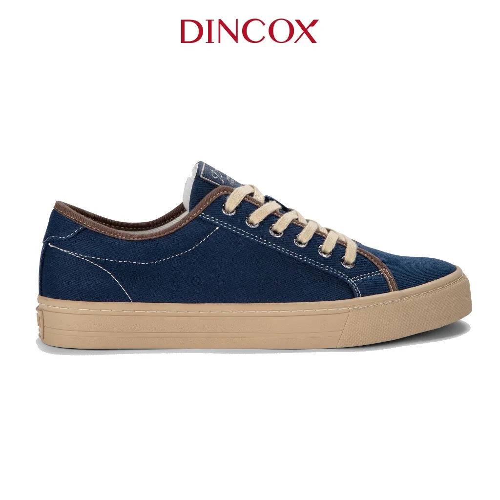 Ảnh Giày Sneaker Vải Canvas Nam Nữ E12 Dark Navy Dincox 1