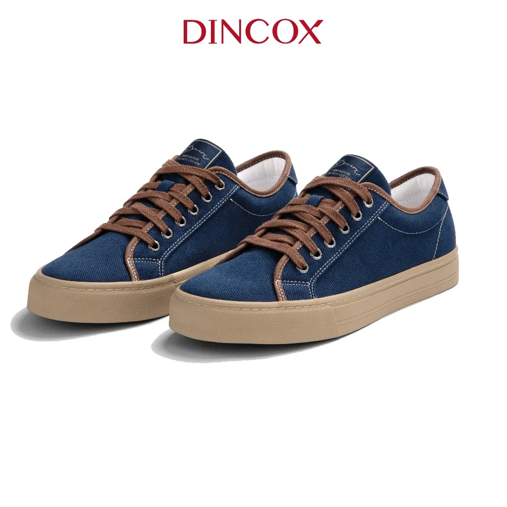 Ảnh Giày Sneaker Vải Canvas Nam Nữ E12 Dark Navy Dincox 3