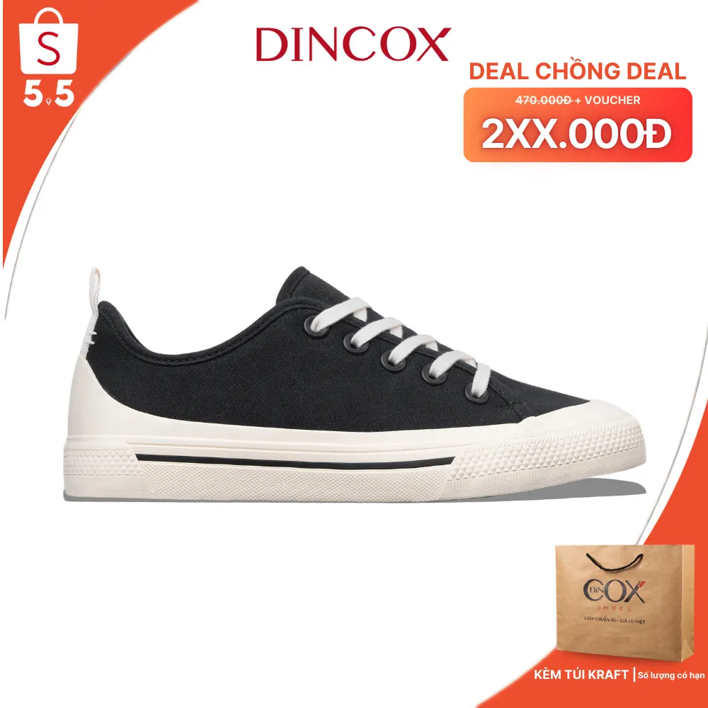 Đánh Giá Giày Sneaker Canvas Unisex DINCOX C20 Đen | Chính Hãng, Giá Tốt