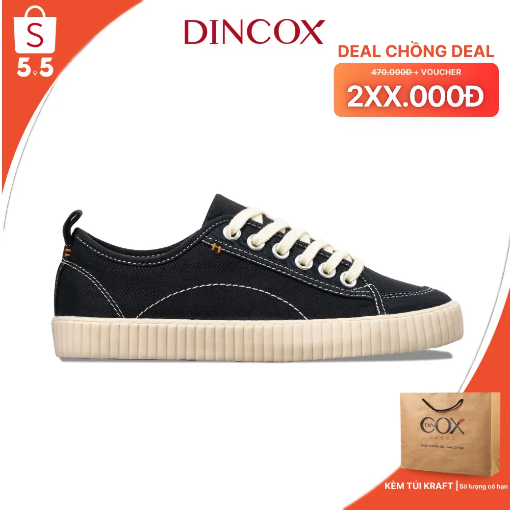 Đánh giá Giày Sneaker Unisex DINCOX D27 Black Canvas | Chất Lượng Việt, Giá Tốt