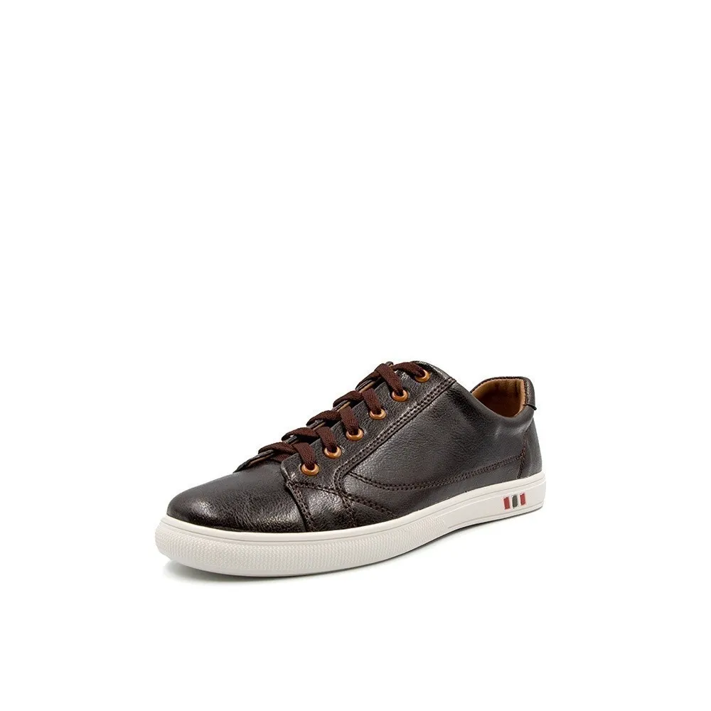 Ảnh -Giày Sneakers Nam Tomoyo Lót Da Cừu Màu Nâu  TMN10902 3