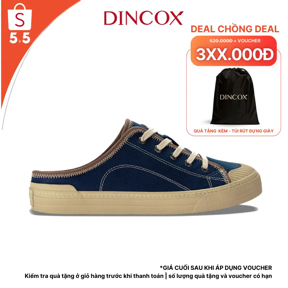 Đánh Giá Giày Sục Đạp Gót DINCOX E10 Dark Navy: Sneaker Unisex Tăng Chiều Cao 4cm, Êm Ái, Bền Bỉ