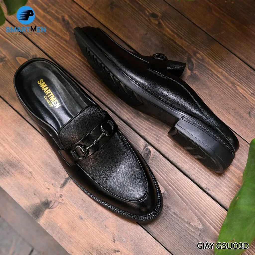 Ảnh Giày sục công sở cao cấp SMARTMEN GSU-03 Đen 1