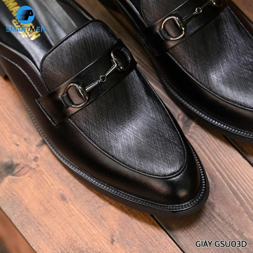 Ảnh Giày sục công sở cao cấp SMARTMEN GSU-03 Đen 3