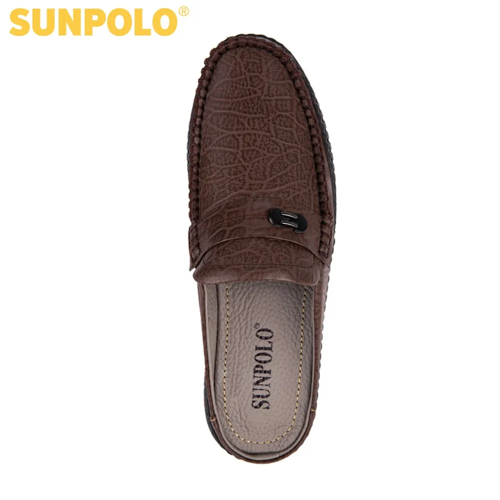 Ảnh Giày sục nam Da bò cao cấp SUNPOLO công sở đi chơi SPO274 3