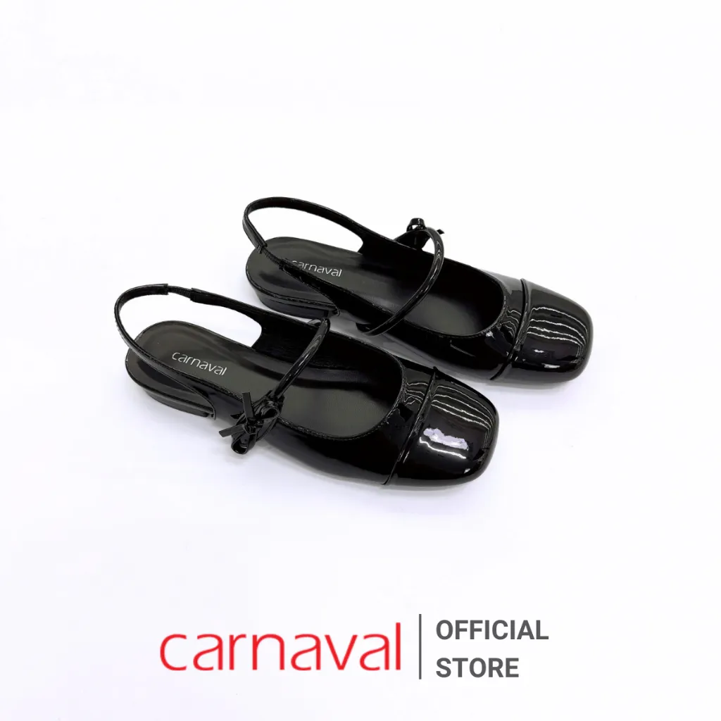 Ảnh Giày Sục Nữ Quai Hậu Da Bóng Sang Trọng, Mũi Vuông Thời Trang Carnaval, Dễ Phối Đồ - VS122 3