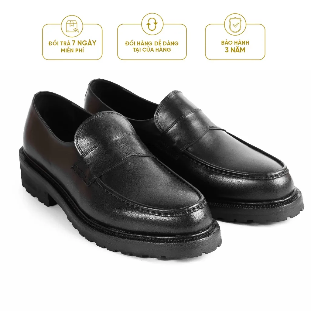 Ảnh Giày Tây Cao Cấp BE BOLD LOAFER - LF10 - Da Bò Ý Lót Trong Da Bò Mộc - Thương hiệu Be Classy 1