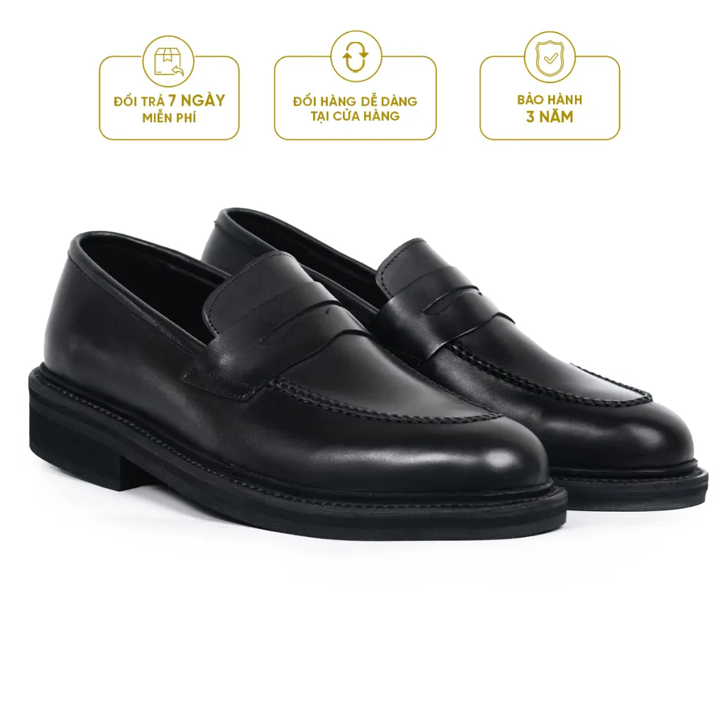 Ảnh Giày Tây Cao Cấp NEWGEN LOAFER - LF01 - Da Bò Ý Lót Trong Da Bò Mộc - Thương hiệu Be Classy 1