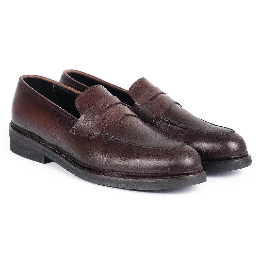 Ảnh Giày Tây Cao Cấp NEWGEN LOAFER - LF01 - Da Bò Ý Lót Trong Da Bò Mộc - Thương hiệu Be Classy 2