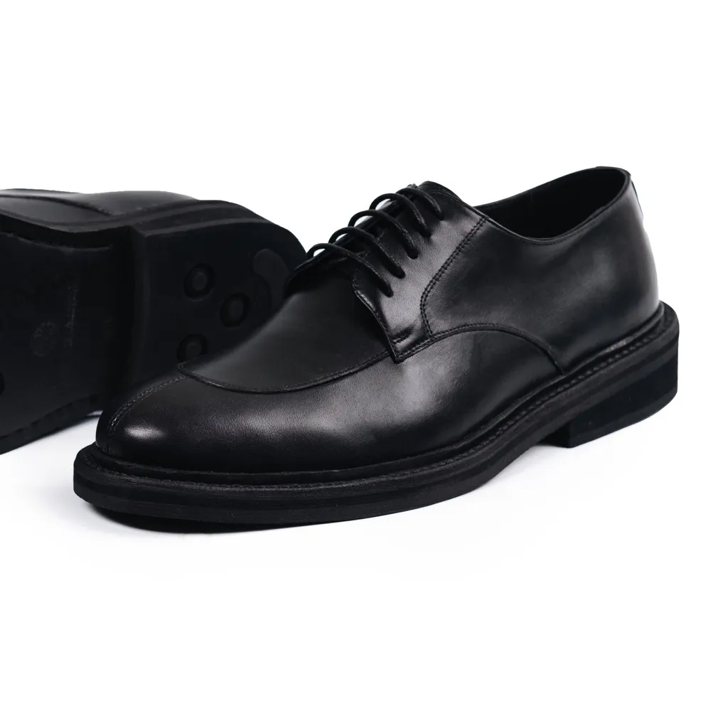Ảnh Giày Tây Cao Cấp THE NEWGEN DERBY - DB01 - Da Bò Ý Lót Trong Da Bò Mộc - Thương hiệu Be Classy 2