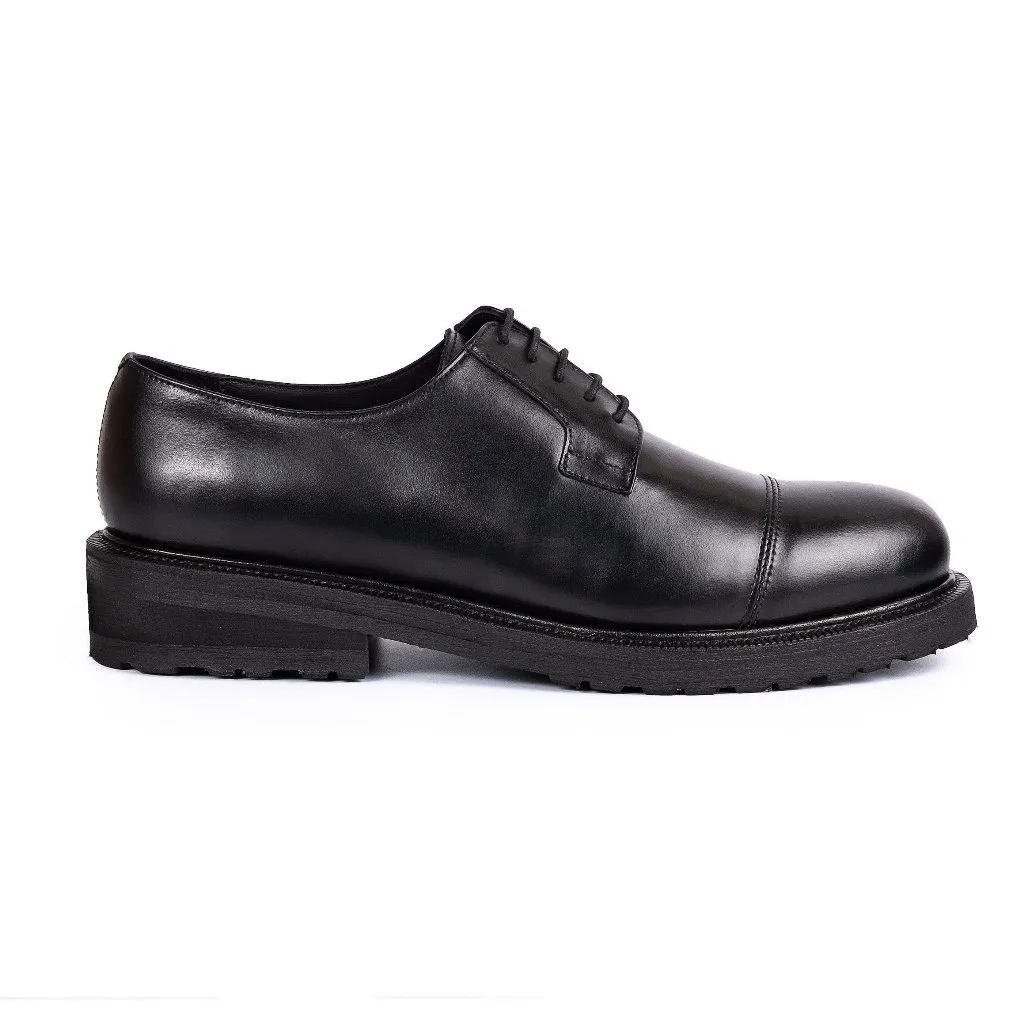 Ảnh Giày Tây  CLUBMAN DERBY Đế Cao 4cm - DB24 - Da Bò Ý Lót Trong Da Bò Mộc - Thương hiệu Be Classy 2