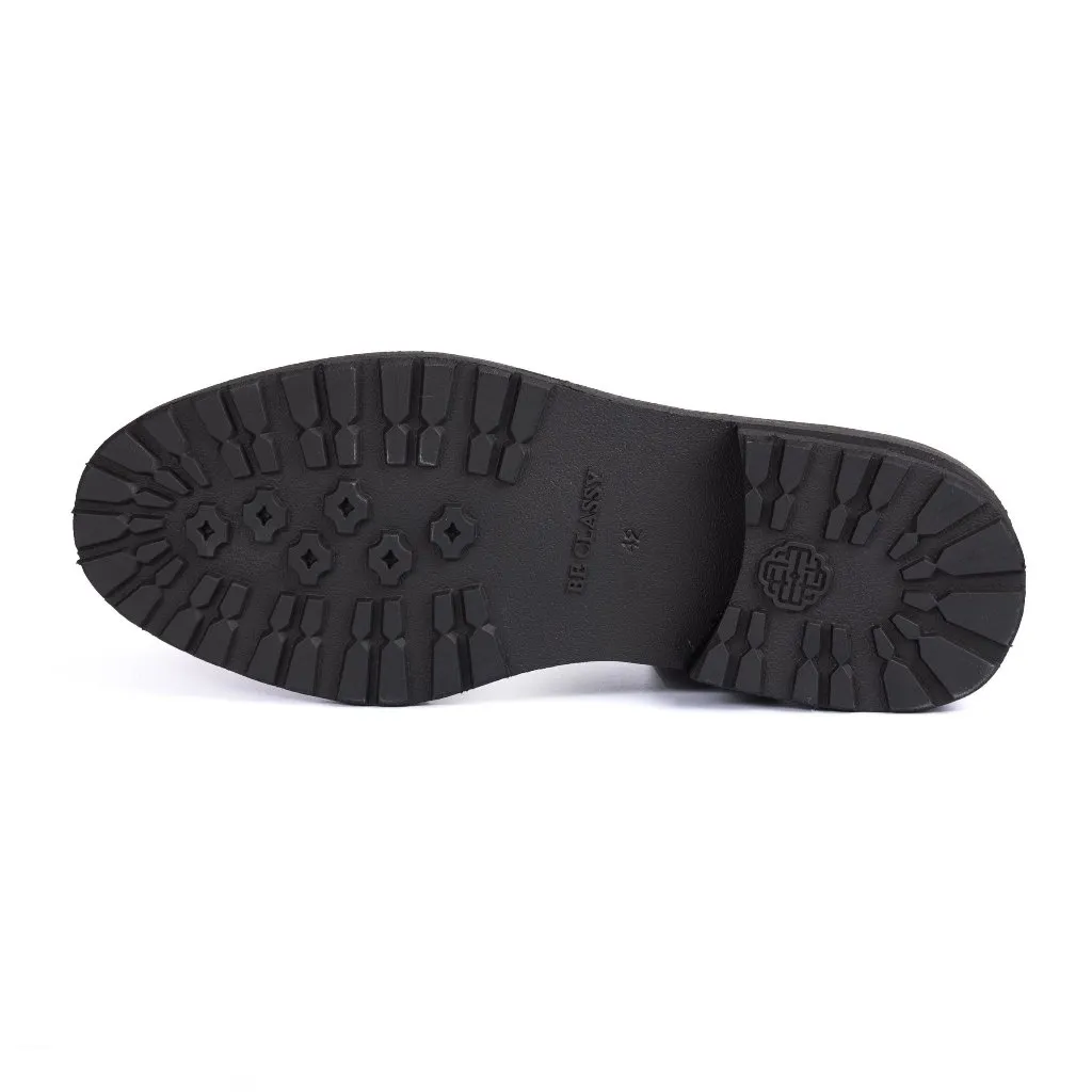 Ảnh Giày Tây  CLUBMAN DERBY Đế Cao 4cm - DB24 - Da Bò Ý Lót Trong Da Bò Mộc - Thương hiệu Be Classy 4