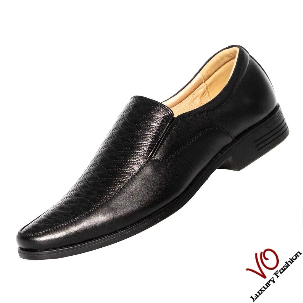Ảnh Giày tây da bò thật màu đen thanh lịch VO Shoes_9931 1