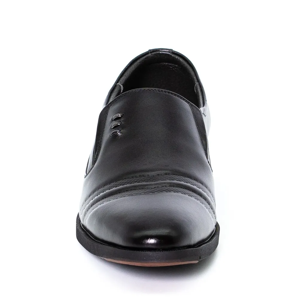 Ảnh Giày tây da bò thật màu đen thanh lịch VO Shoes: HT_141 2