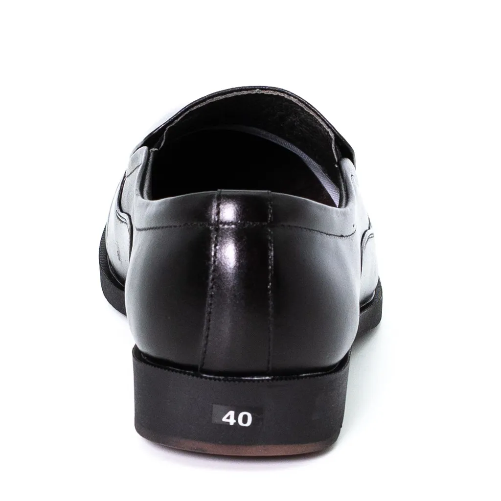 Ảnh Giày tây da bò thật màu đen thanh lịch VO Shoes: HT_141 4