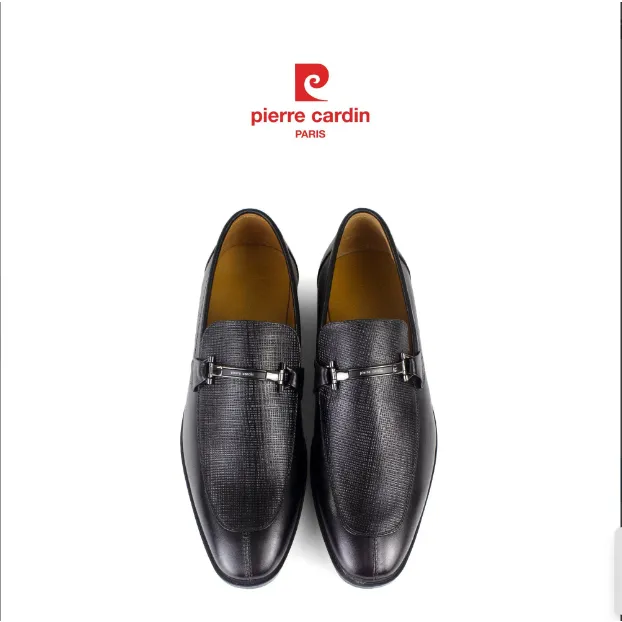 Ảnh Giày tây lười Pierre Cardin chất liệu da bò cao cấp, khóa kéo phụ kiện logo - 783 2