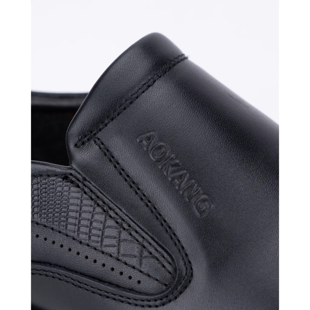 Ảnh Giày Tây Nam Cao Cấp Da Bò AOKANG Kiểu Dáng Mulgati Basic Loafer 1241211025 1