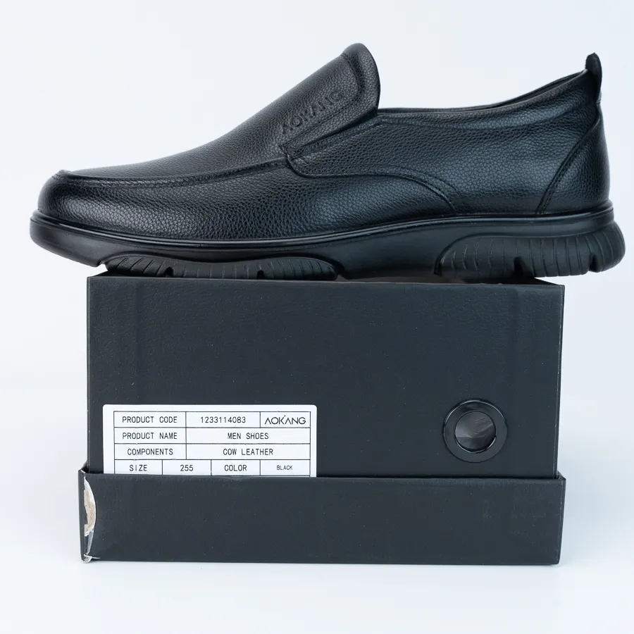 Ảnh Giày Tây Nam Cao Cấp Da Bò AOKANG Kiểu Dáng Mulgati Basic Loafer 1233114083 3
