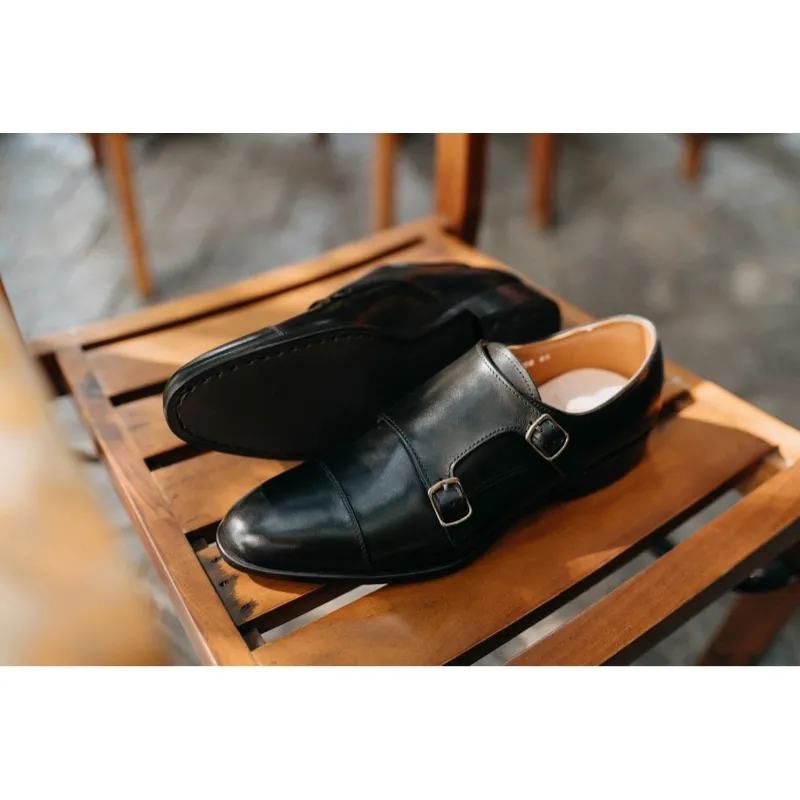 Ảnh Giày Tây Nam Cao Cấp Kiểu Dáng Monkstrap Thương Hiệu CNES  (U 1982 CS) 3