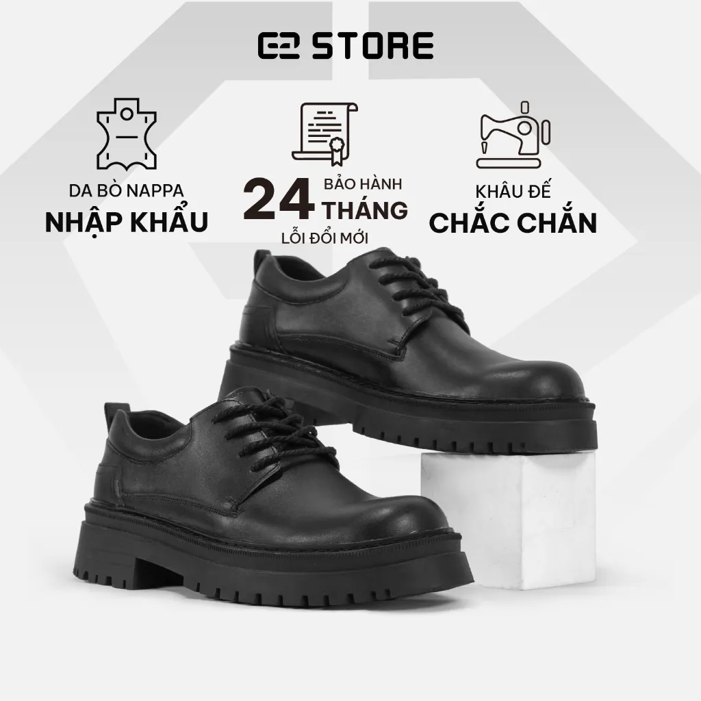 Đánh Giá Giày Tây Nam G2 Chunky Derby Tăng Chiều Cao 5.5cm - Da Bò Cao Cấp