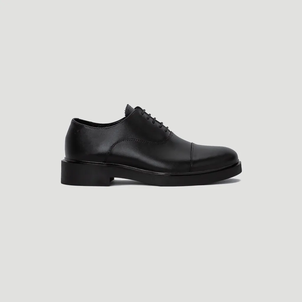 Ảnh Giày Tây Nam THE BASIC WOLF OXFORD - BLACK 1