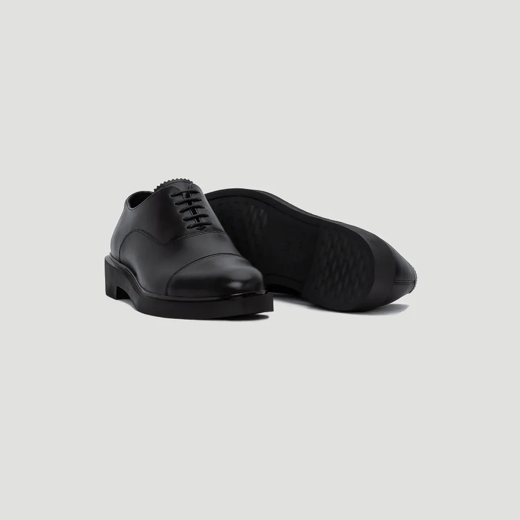 Ảnh Giày Tây Nam THE BASIC WOLF OXFORD - BLACK 2