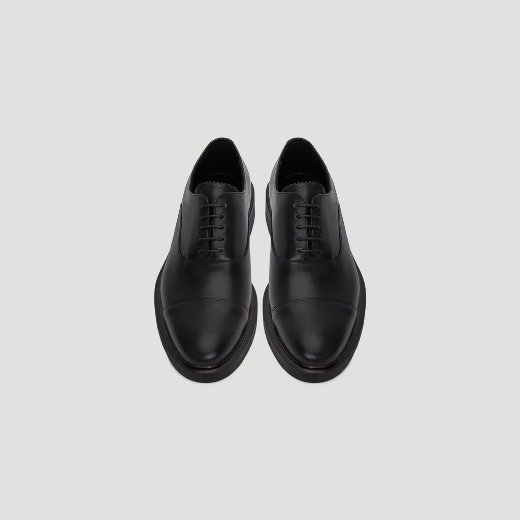 Ảnh Giày Tây Nam THE BASIC WOLF OXFORD - BLACK 3