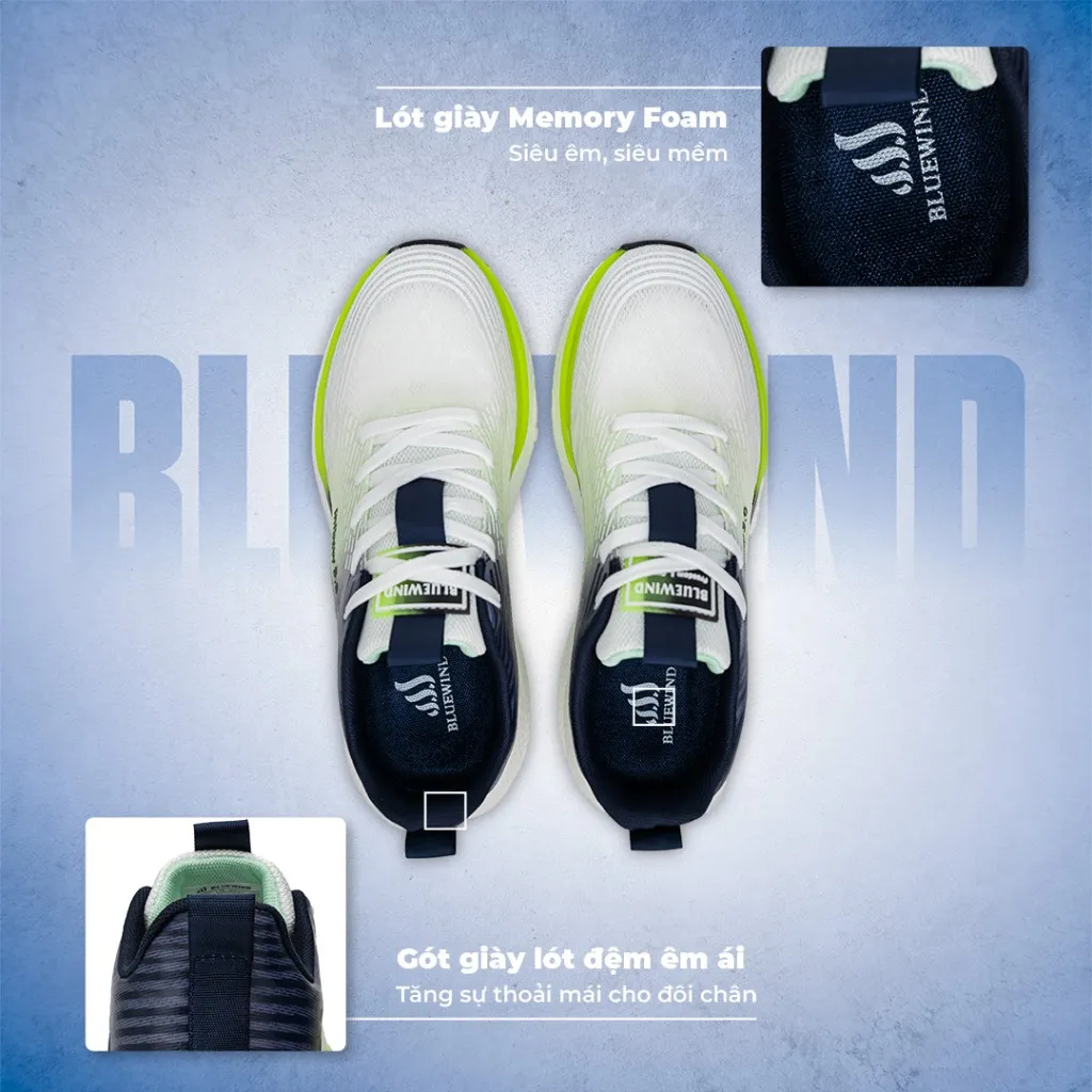 Ảnh Giày Thể Thao Nam BLUEWIND Infinity 3.0 Siêu Nhẹ Êm Chân, Thoáng Khí Phù Hợp Chạy Bộ, Tập Gym 68299 4
