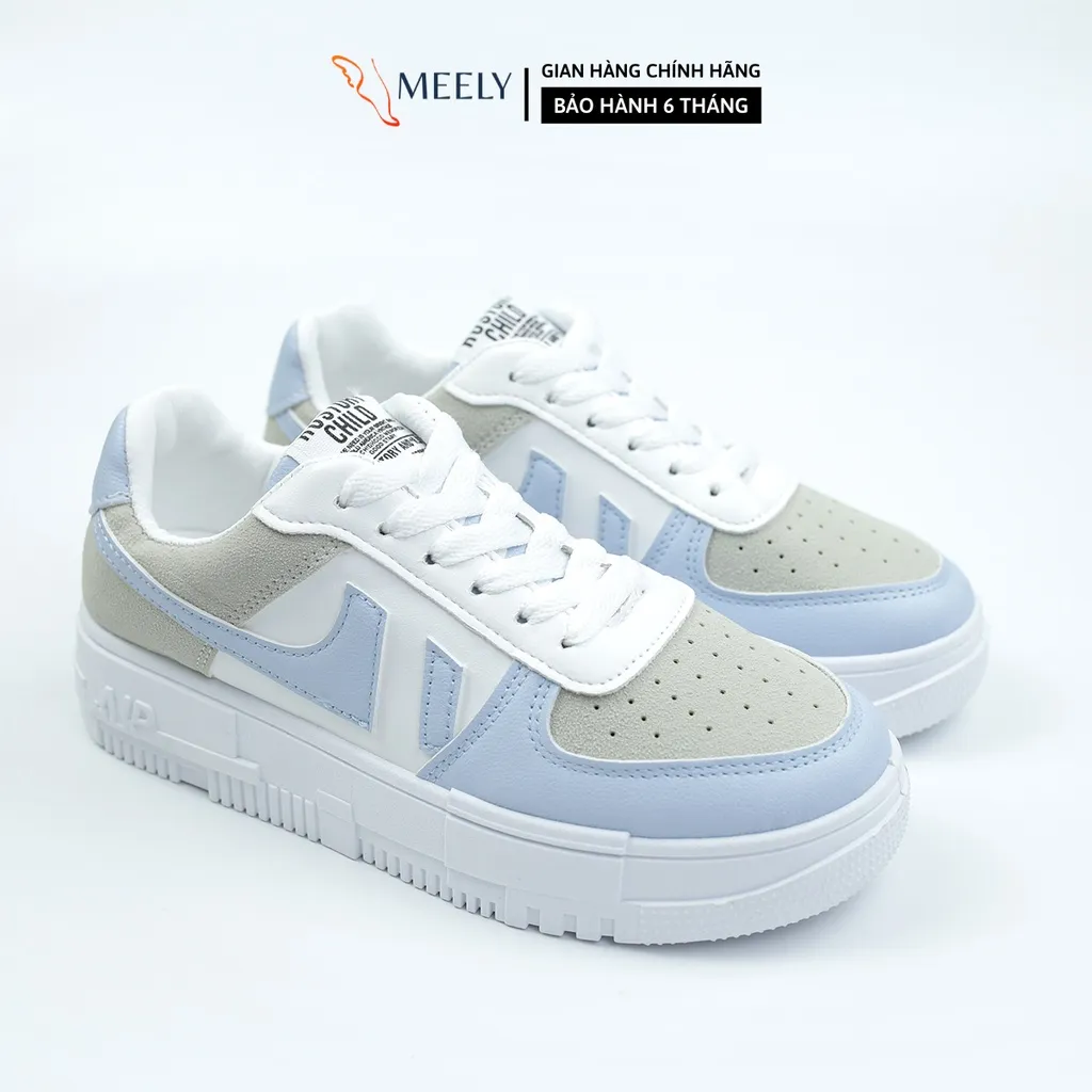 Ảnh Giày Thể Thao Nữ Đế Cao MEELY Sneaker Fashion Năng Động - AF56 3
