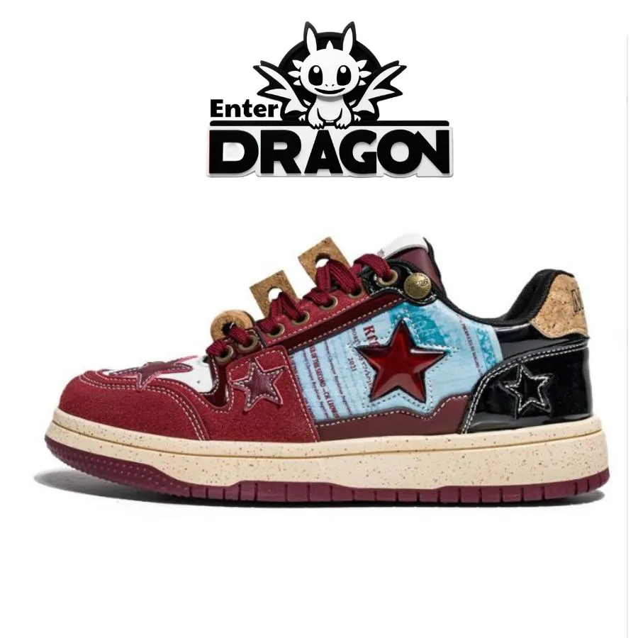Ảnh Giày thể thao sneaker nam nữ Unisex F1 Enter Wine Red (Rượu vang đỏ trong ngôi sao) 1