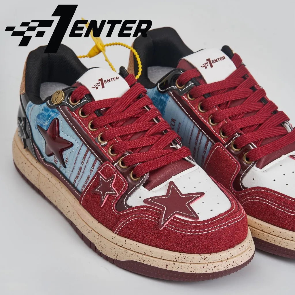 Ảnh Giày thể thao sneaker nam nữ Unisex F1 Enter Wine Red (Rượu vang đỏ trong ngôi sao) 2