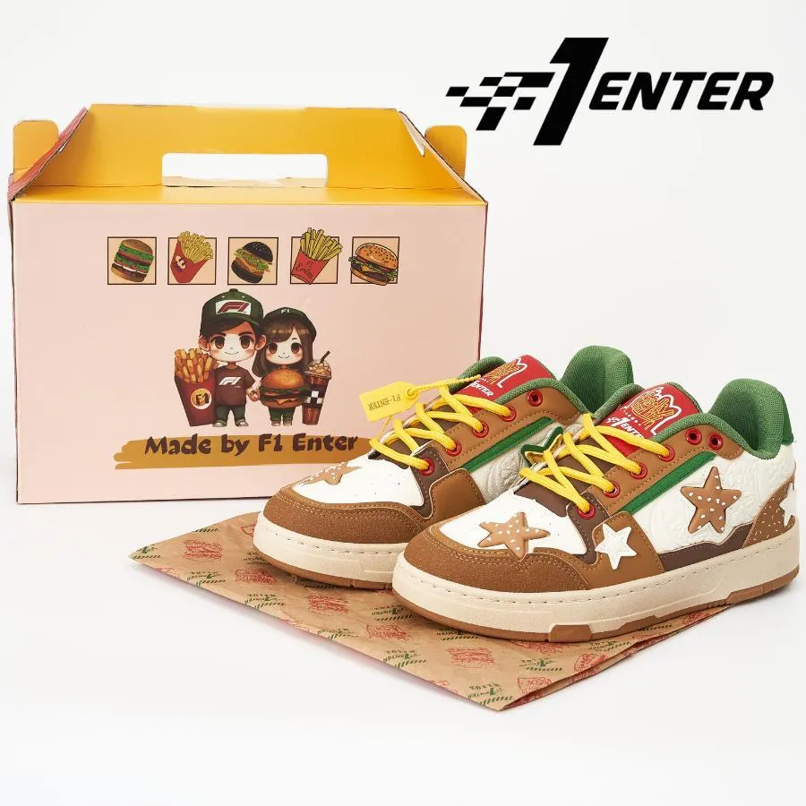 Ảnh Giày thể thao sneaker nam nữ Unisex humburger 2 made by F1 Enter 1