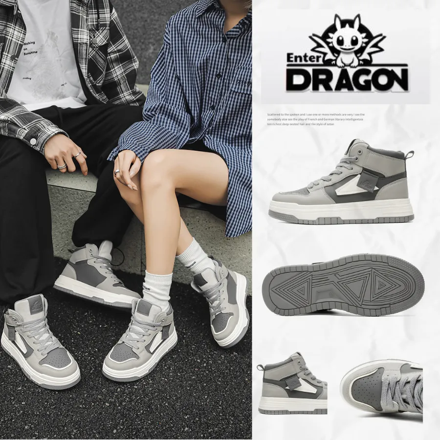 Ảnh Giày thể thao sneaker nam nữ Enter Dragon De Monaco new 2024 ( 2 Phiên bản cổ thấp và cổ cao ) 1