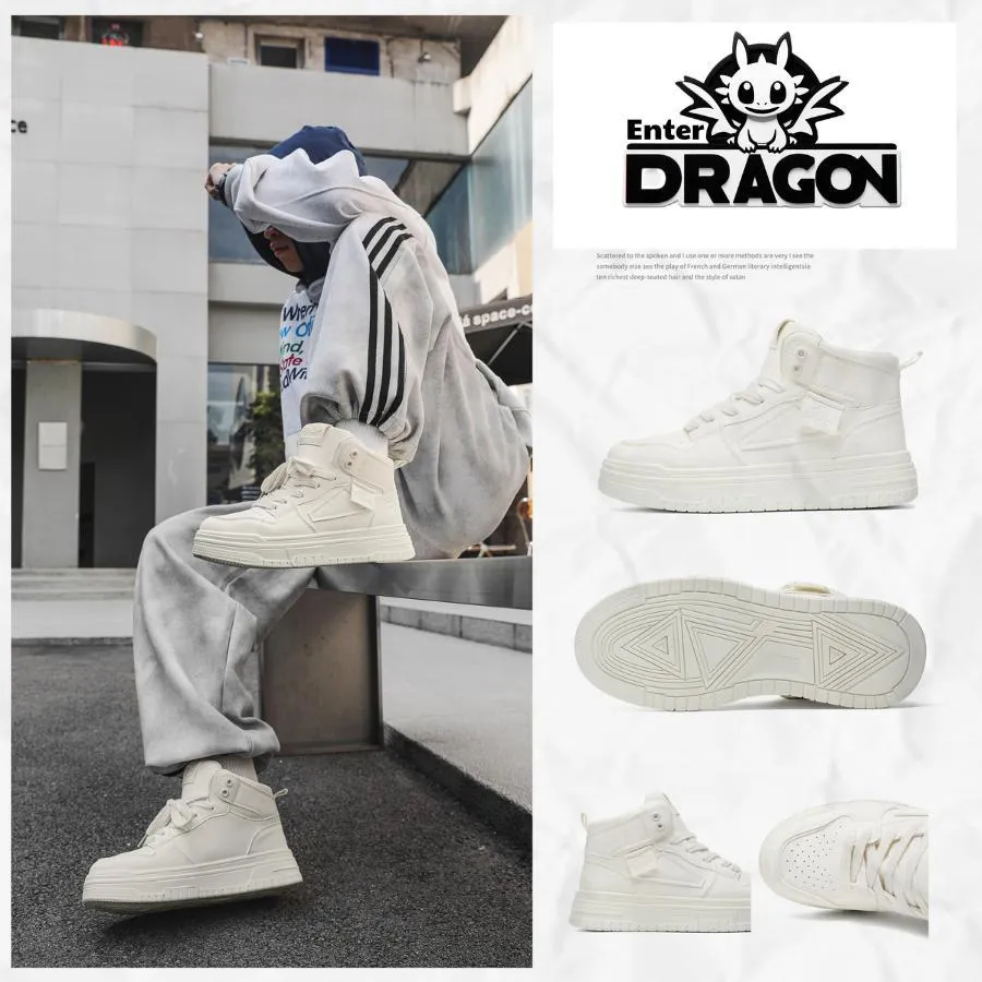 Ảnh Giày thể thao sneaker nam nữ Enter Dragon De Monaco new 2024 ( 2 Phiên bản cổ thấp và cổ cao ) 3
