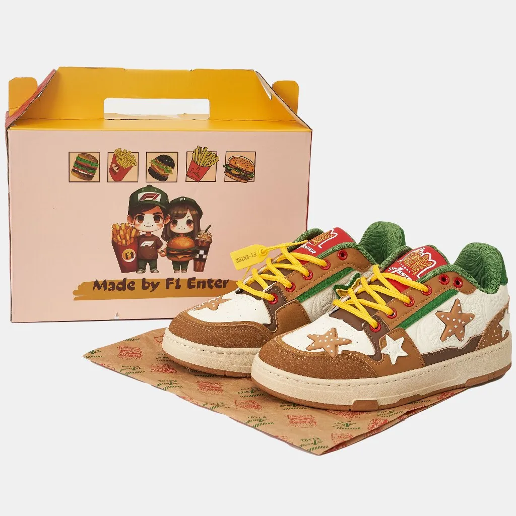 Ảnh Giày thể thao sneaker nam nữ Unisex humburger made by F1 Enter 1