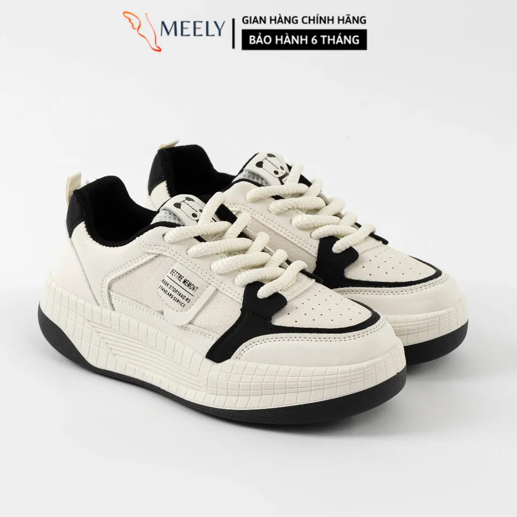 Ảnh Giày Thể Thao Sneaker Nữ MEELY Kiểu Dáng Hàn Quốc Độn Đế 5cm - N44 2