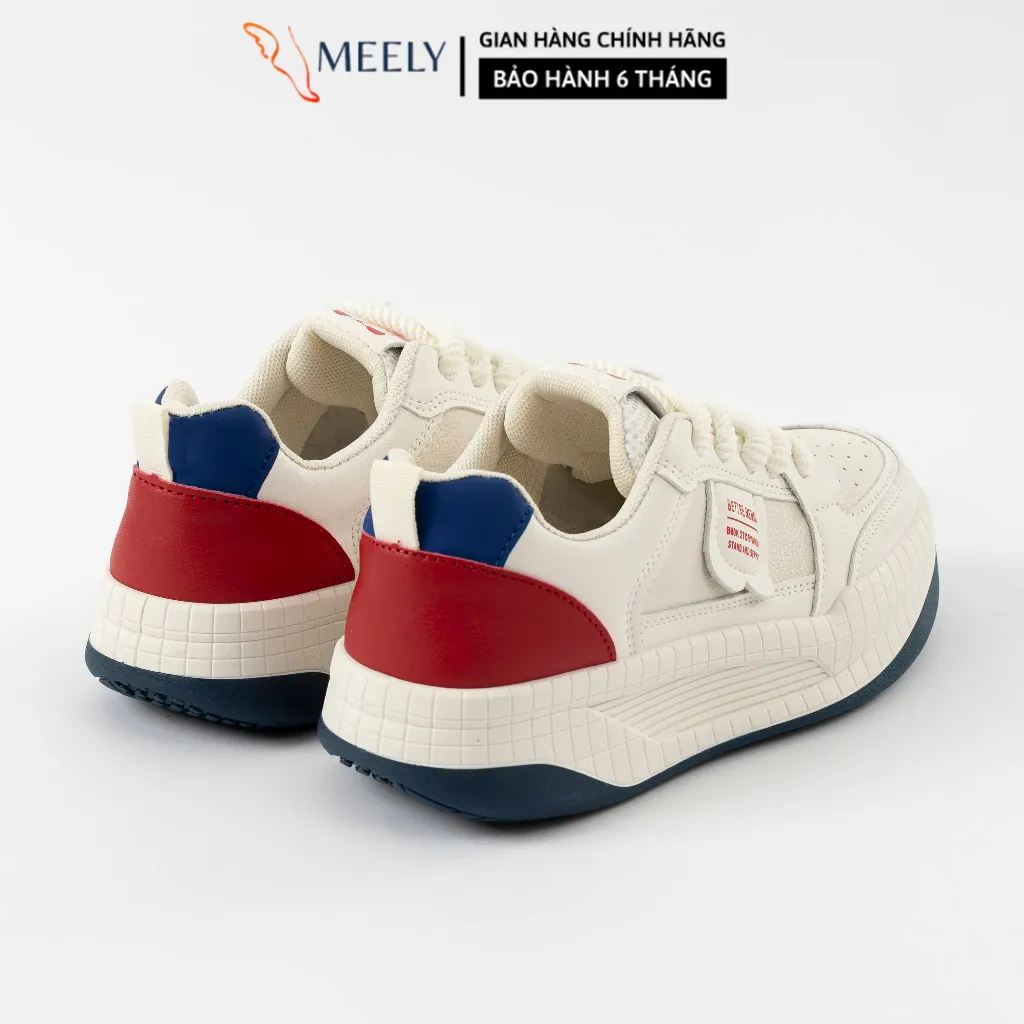 Ảnh Giày Thể Thao Sneaker Nữ MEELY Kiểu Dáng Hàn Quốc Độn Đế 5cm - N44 4