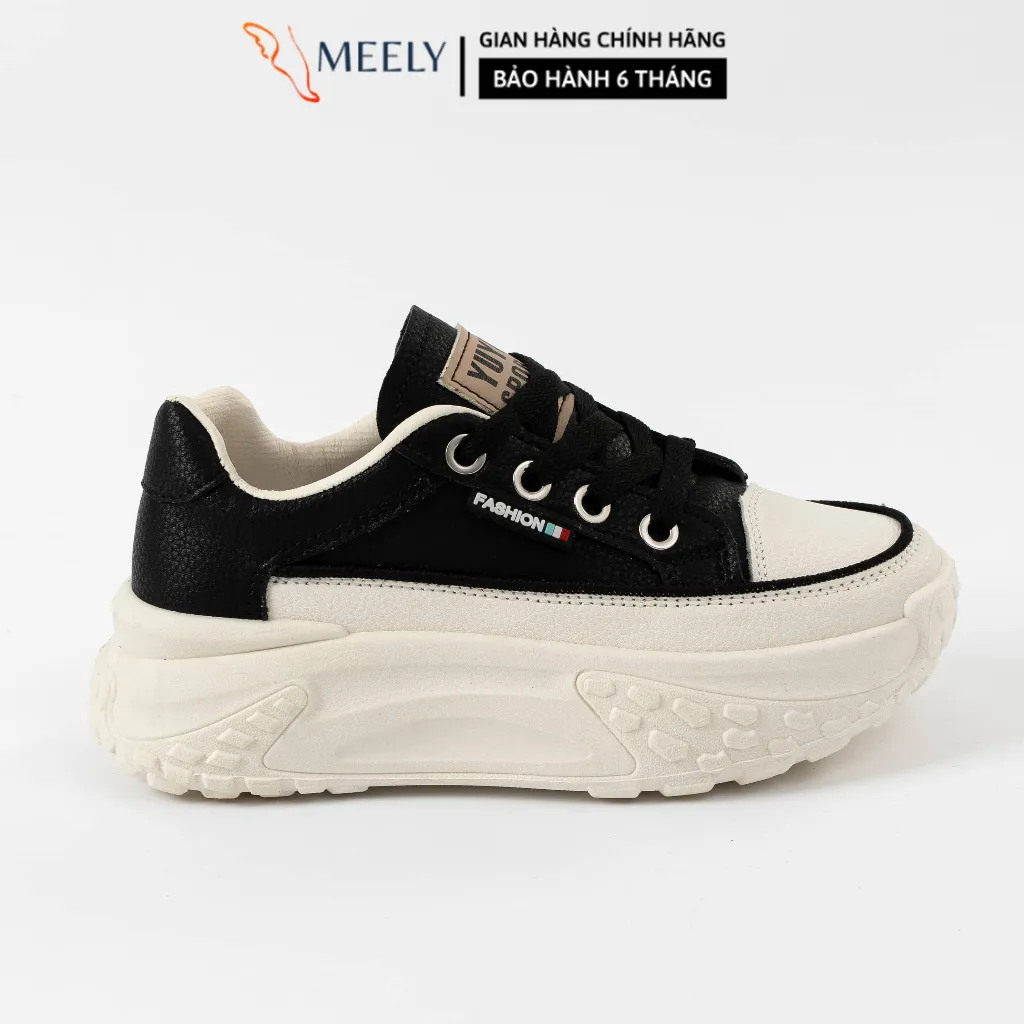 Ảnh Giày Thể Thao Sneaker Nữ MEELY Kiểu Dáng Hàn Quốc Độn Đế 5cm - HY96 1