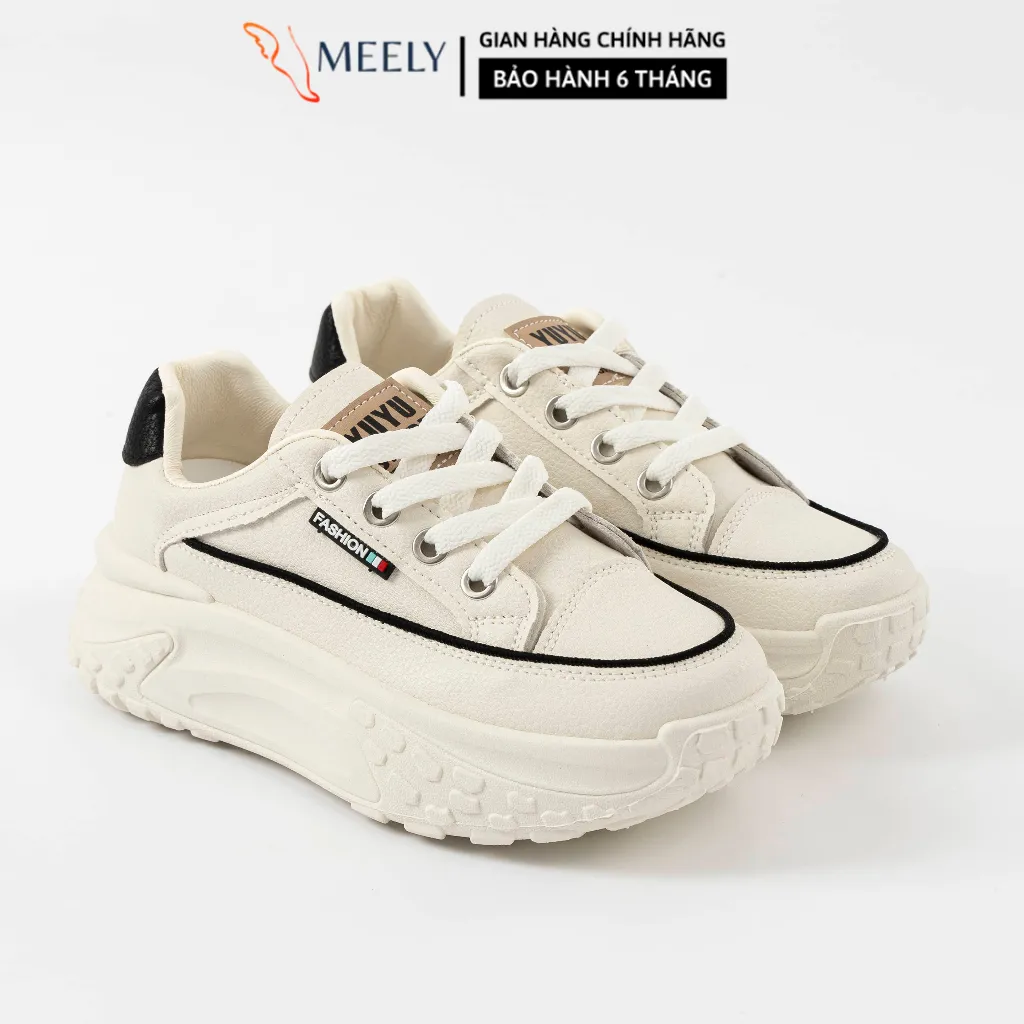 Ảnh Giày Thể Thao Sneaker Nữ MEELY Kiểu Dáng Hàn Quốc Độn Đế 5cm - HY96 2