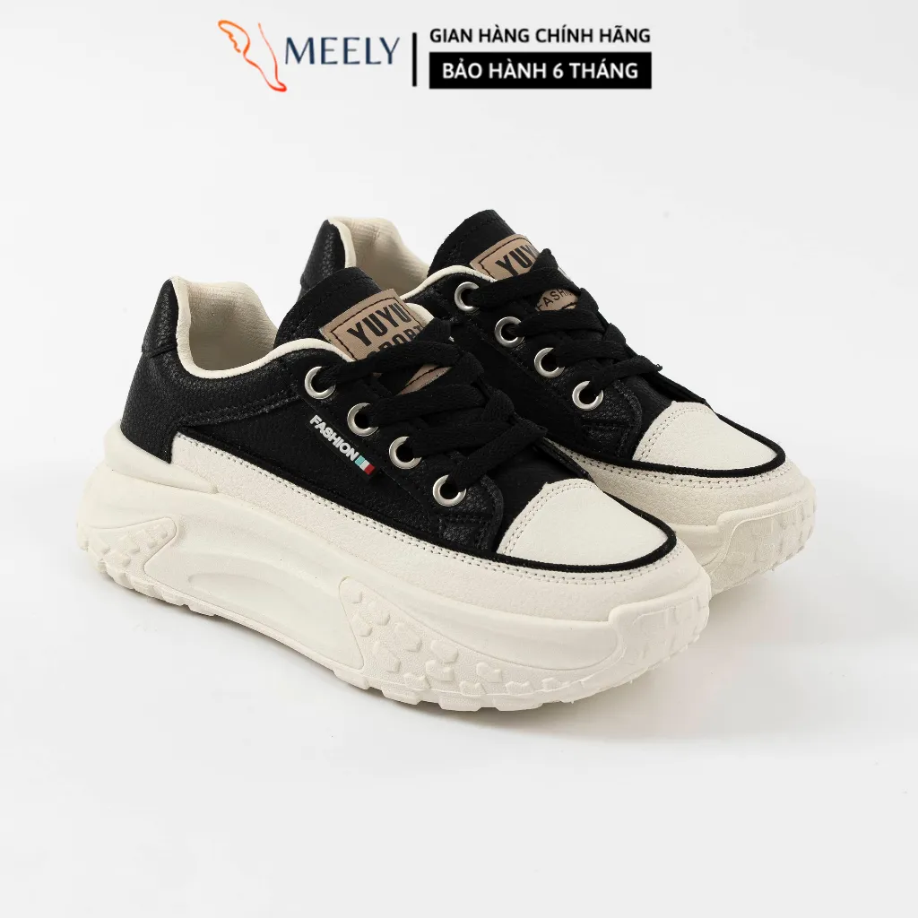 Ảnh Giày Thể Thao Sneaker Nữ MEELY Kiểu Dáng Hàn Quốc Độn Đế 5cm - HY96 3