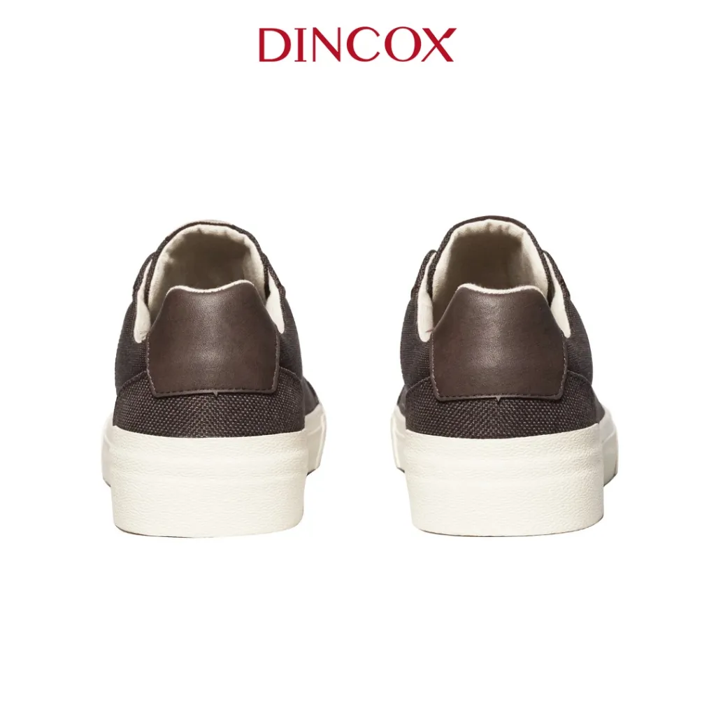 Ảnh Giày Vải Sneaker Canvas Đế Bằng Nam DC30 Brown Dincox 4