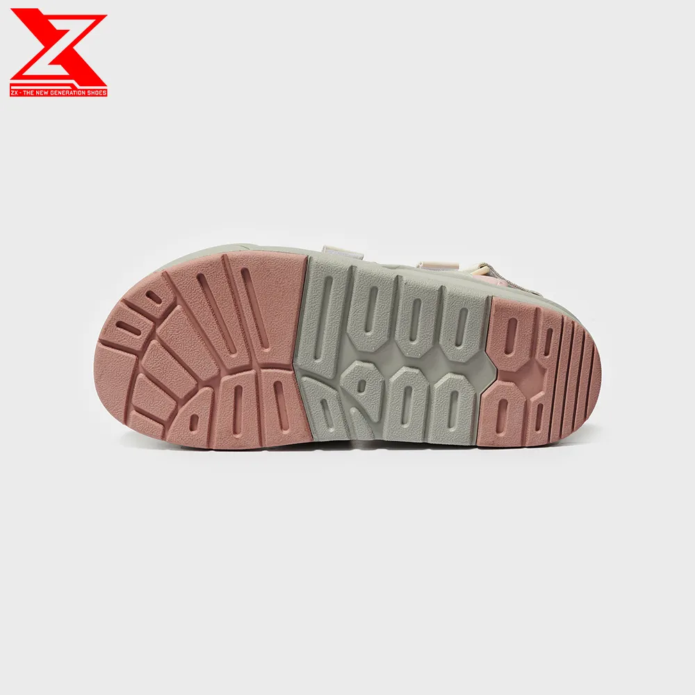 Ảnh Giày xăng-đan Nữ ZX 3128 Pink cream 3 quai phối lót hồng đế Phylon 3 lớp 3cm 4