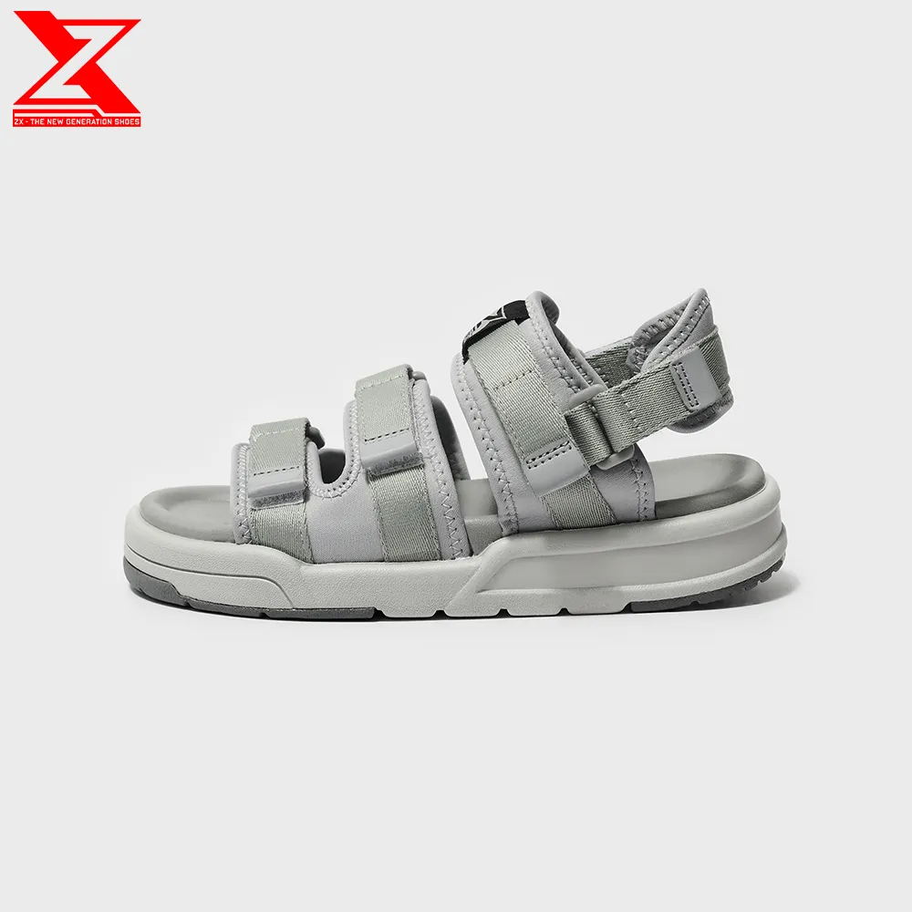 Ảnh Giày xăng-đan ZX Unisex Shoes 3128 all grey 3 quai đế Phylon 3cm siêu êm, bảo hành trọn đời 1