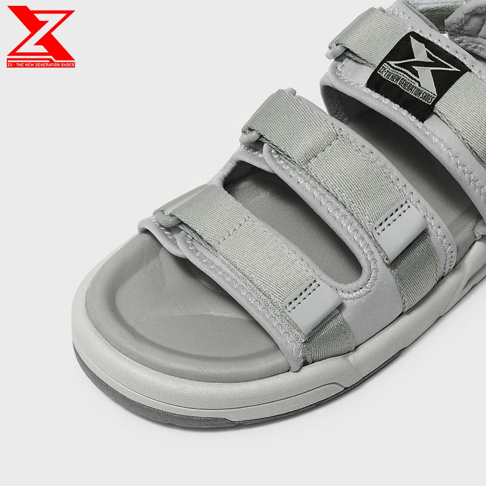 Ảnh Giày xăng-đan ZX Unisex Shoes 3128 all grey 3 quai đế Phylon 3cm siêu êm, bảo hành trọn đời 3
