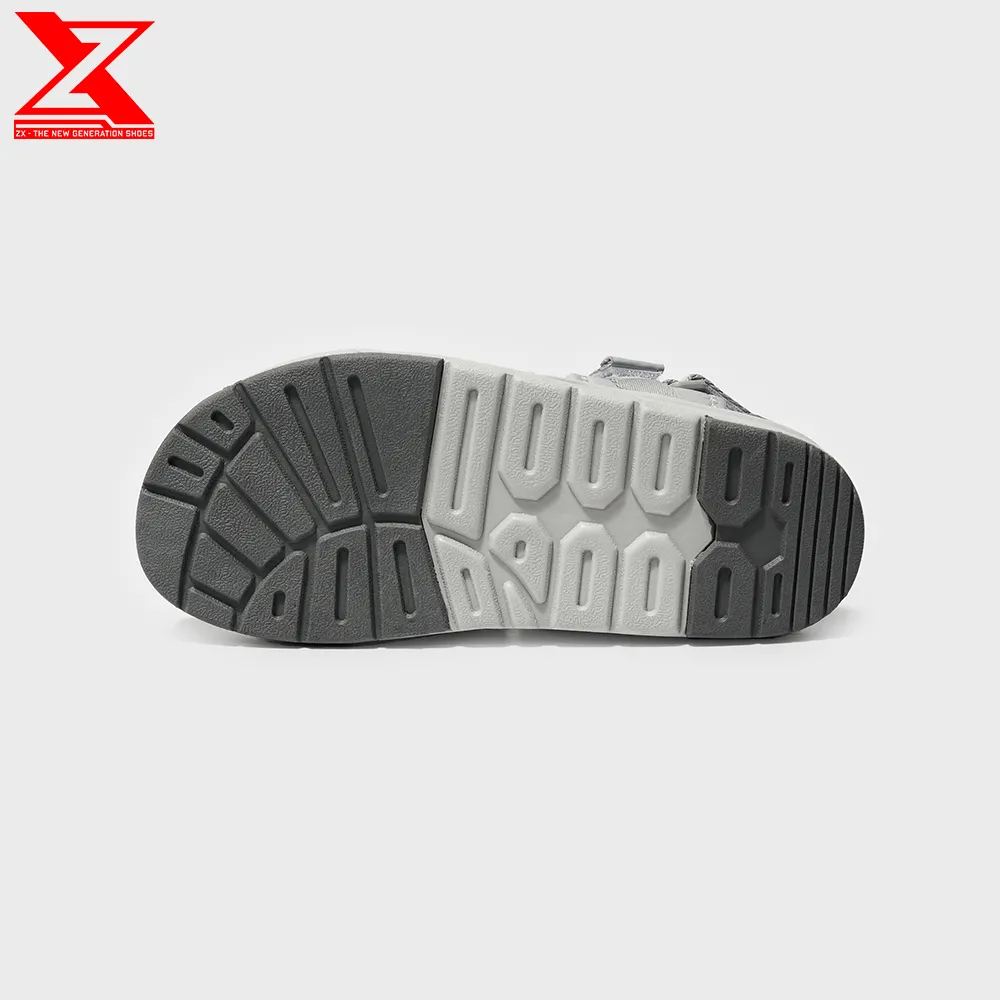 Ảnh Giày xăng-đan ZX Unisex Shoes 3128 all grey 3 quai đế Phylon 3cm siêu êm, bảo hành trọn đời 4