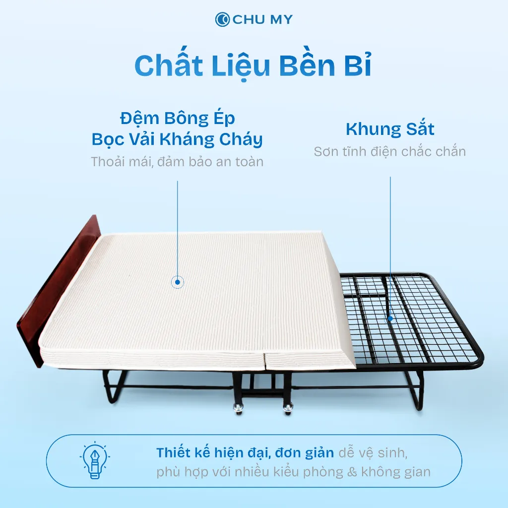 Ảnh Giường xếp gấp gọn CHU MY - Giải pháp tiện lợi cho không gian hẹp 2