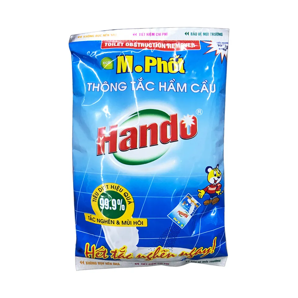 Ảnh Gói bột thông tắc hầm cầu M.phốt bột Hando 300g 2